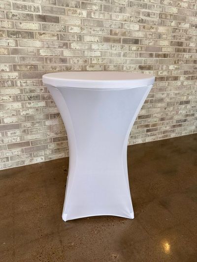 Cocktail table with white cover