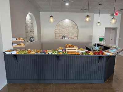 Birthday food bar display