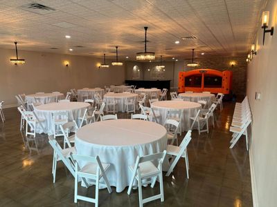 Birthday party with bounce house