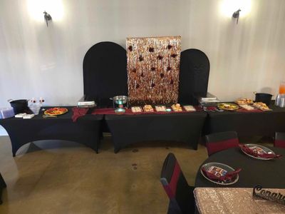 Celebration buffet table