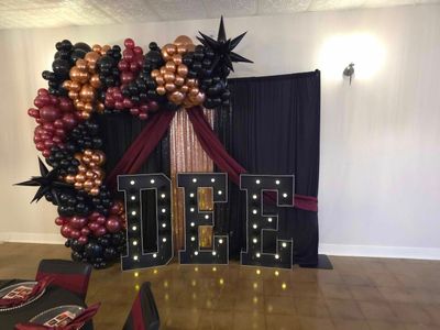 Celebration marquee letters